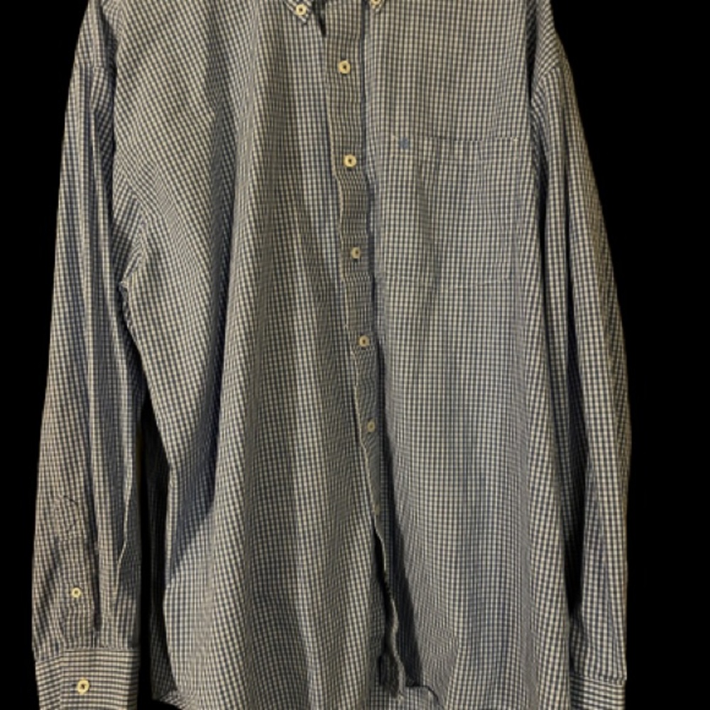 IZOD Casual Button Down Shirt, Men’s Size: 2XL, Colors: Blue & White
